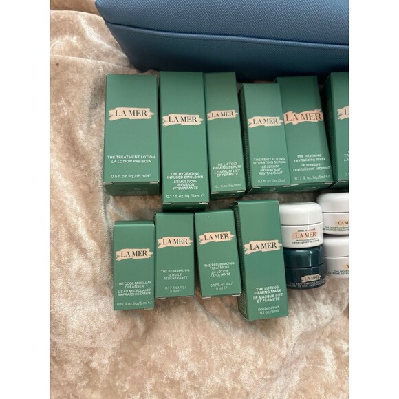 La Mer skincare set of 14 plus bag - Picture 2 of 6